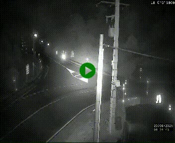 Webcam au carrefour de la croisade, à la jonction entre la N22 et la N320, avant le poste de douane franco-andorrane. Webcam à 1790 mètres d'altitude