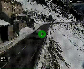 Webcam Col du Puymorens sur N320, en direction de Pas de la Casa (Andorre)