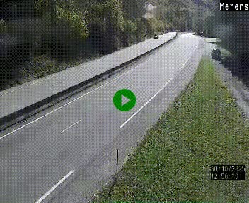 Webcam Ax-les-Thermes sur N20, en direction d'Andorre