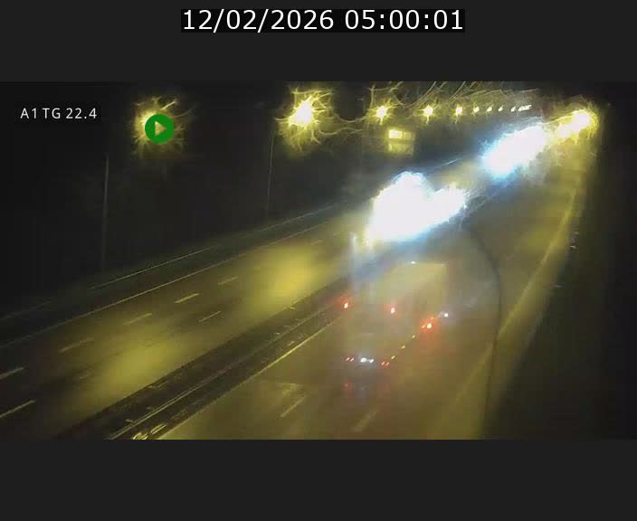 Traffic live webcam Luxembourg Flaxweiler - A1 direction Luxembourg - BK 22.4
