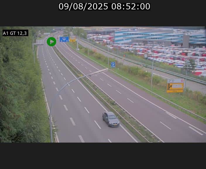 Traffic live webcam Luxembourg Senningerberg - A1 direction Allemagne - BK 12.3
