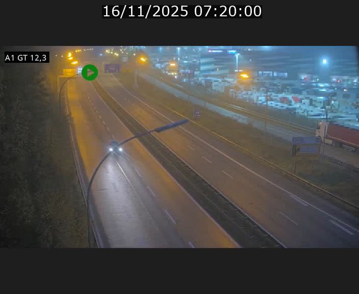 Traffic live webcam Luxembourg Senningerberg - A1 direction Allemagne - BK 12.3