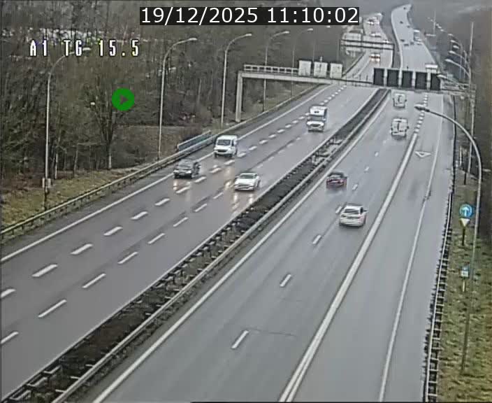 Traffic live webcam Luxembourg Munsbach - A1 direction Luxembourg - BK 15.5