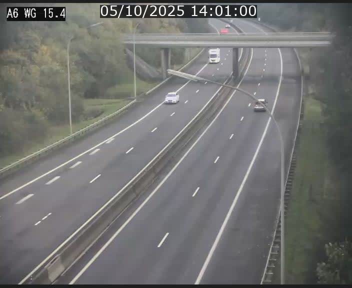 Traffic live webcam Luxembourg Capellen - A6 - BK 15.4 - direction Luxembourg/France/Allemagne