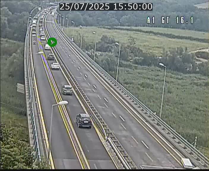 Traffic live webcam Luxembourg Niederanven - A1 direction Allemagne - BK 16.1