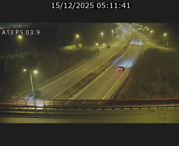 Traffic live webcam Luxembourg Differdange - A13 direction Esch-sur-Alzette - BK 3.9