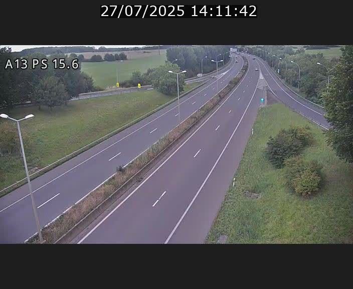 Traffic live webcam Luxembourg Kayl - A13 direction Dudelange - BK 15.6