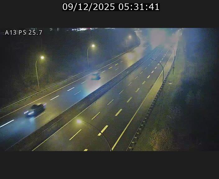 Traffic live webcam Luxembourg Frisange - A13 direction Allemagne - BK 26