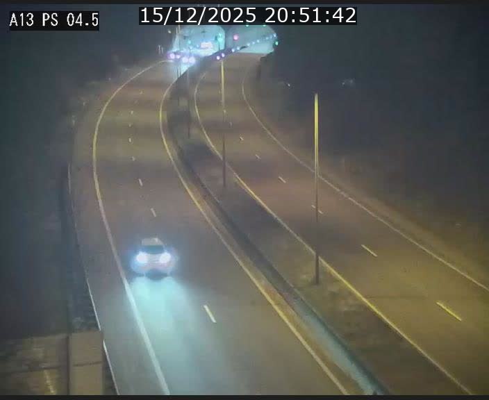 Traffic live webcam Luxembourg Differdange - A13 direction Esch-sur-Alzette - BK 4.5