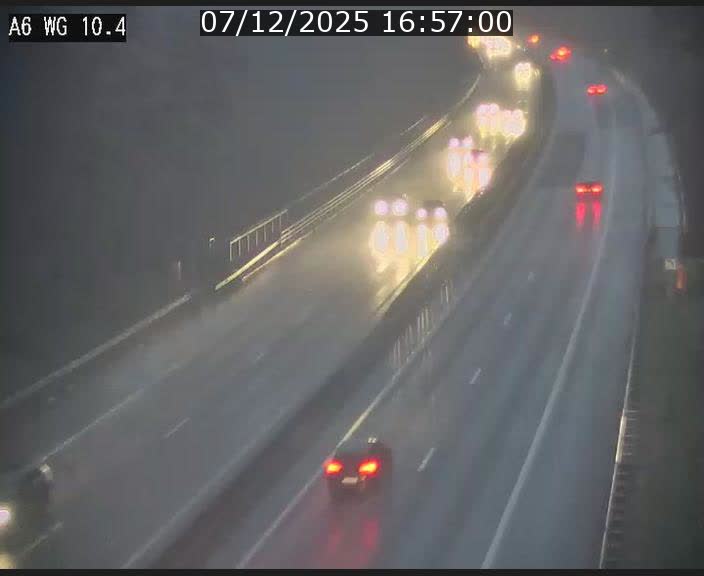 Traffic live webcam Luxembourg Mamer - A6 - BK 10.4 - direction Luxembourg/France/Allemagne