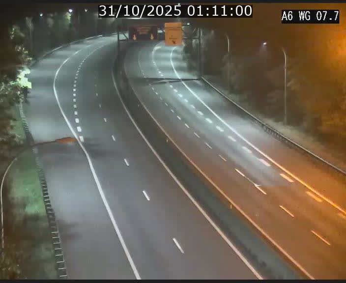Traffic live webcam Luxembourg - Bridel - A6 - BK 7.7 - direction Belgique