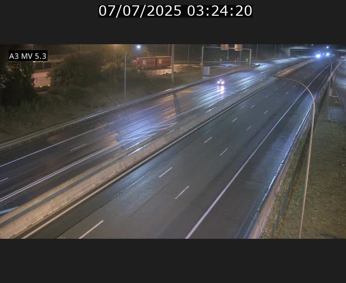 Webcam à l'Aire de Berchem au Luxembourg sur l'A3. Vue orientée vers la France