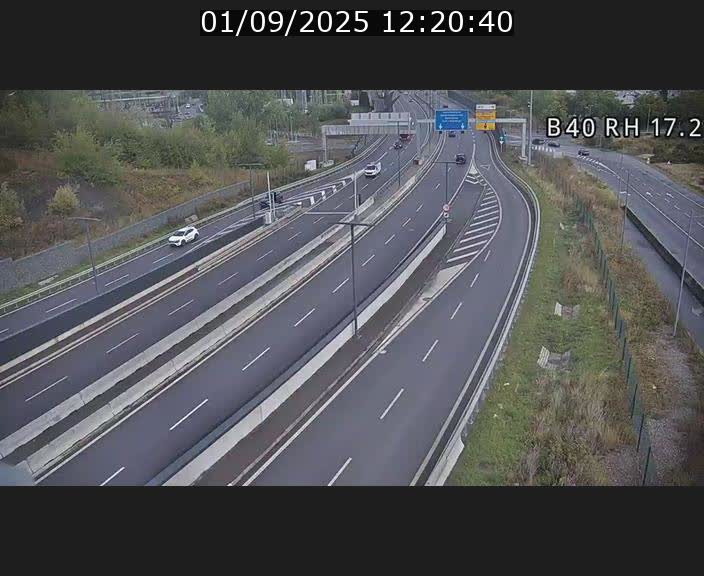 Webcam sur le contournement d'Esch Belval à hauteur de la sortie Université de Luxembourg. Vue orientée vers Luxembourg