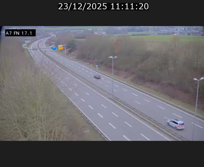 Caméra trafic Luxembourg - A7, Merscherbierg direction Mersch