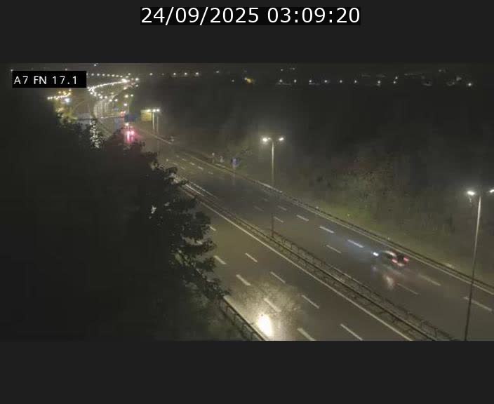 Caméra trafic Luxembourg - A7, Merscherbierg direction Mersch