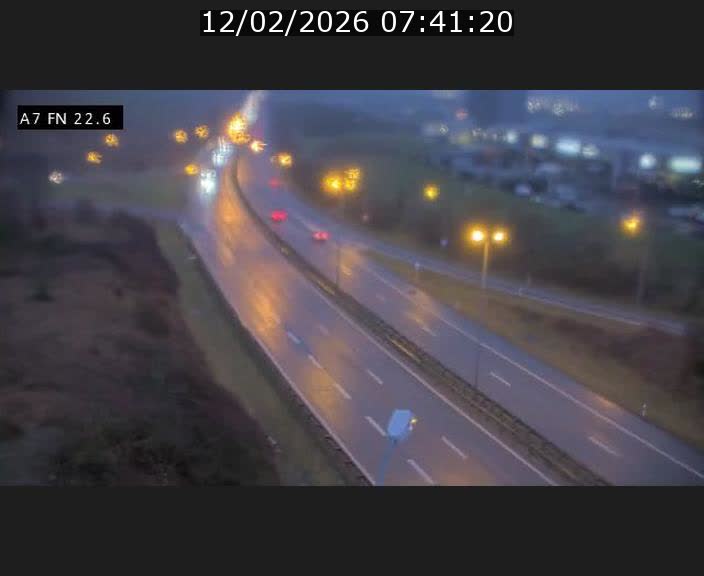 Caméra trafic Luxembourg - A7, Colmar-berg direction Mersch