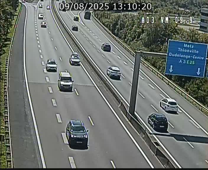 Webcam Autoroute à la Croix de Bettembourg - A3 - BK 9.9 - direction France