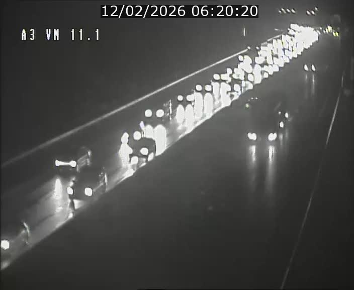 Webcam à la frontière franco-luxembourgeoise, avant la Croix de Bettembourg - BK 11.1 - direction Luxembourg-ville