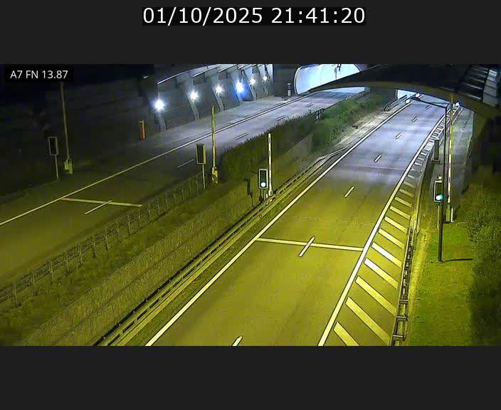 Caméra trafic Luxembourg - A7, Tunnel Gousselerbierg, entrée nord, direction Lorentzweiler