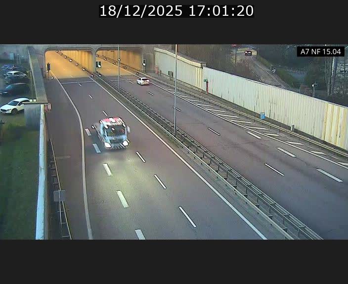 Caméra trafic Luxembourg - A7, Tunnel Mersch, entrée sud, direction Ettelbruck