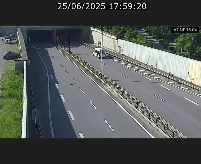 Caméra trafic Luxembourg - A7, Tunnel Mersch, entrée sud, direction Ettelbruck