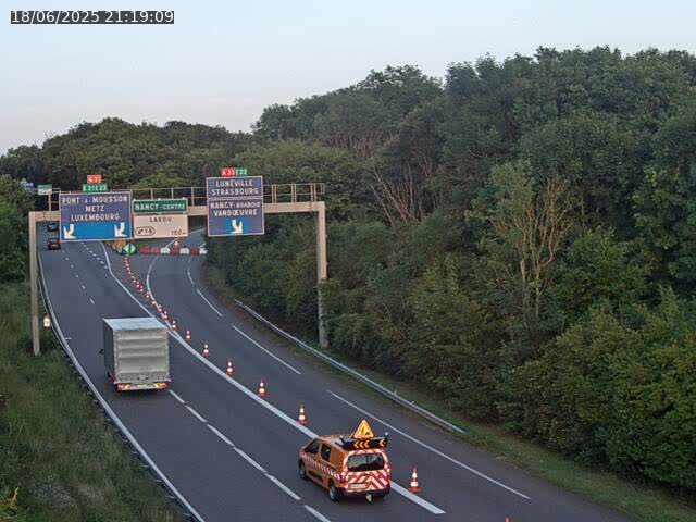 Caméra autoroute France - Biffurcation A31/A33, Laxou direction Nancy