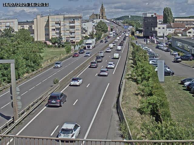 Caméra autoroute France - A31, Thionville direction Metz