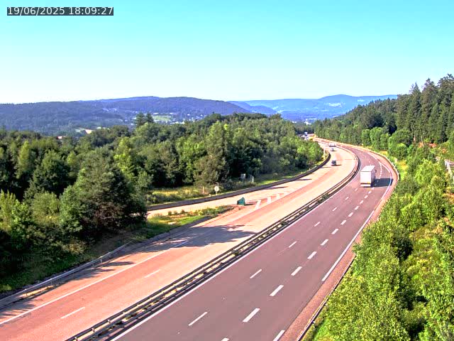 Caméra autoroute France - N57, Côte de la demoiselle direction Remiremont