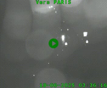 Caméra routière sur l'autoroute A20 à Bessines-sur-Gartempe. Vue orientée vers Paris
