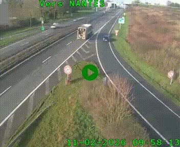 Webcam N147 au nord de Poitiers et à la jonction avec la A10