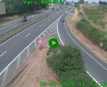 Webcam N147 au nord de Poitiers et à la jonction avec la A10