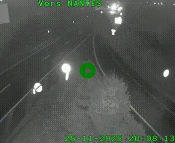 Webcam N147 au nord de Poitiers et à la jonction avec la A10