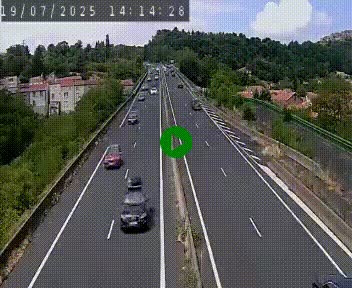 Caméra autoroute A75 à hauteur de Coudes, en direction de Clermont-Ferrand