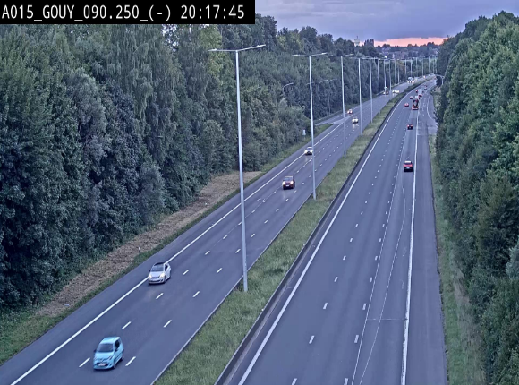 Webcam autoroute Belgique - Gouy-lez-piéton - E42 - BK 90.3