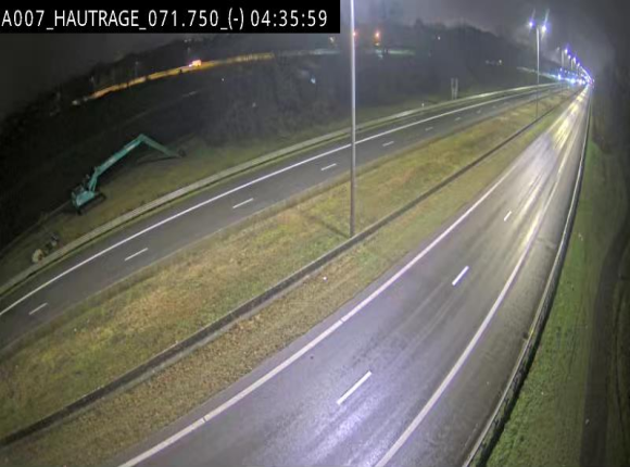 Webcam autoroute Belgique - Hautrage - E19 - BK 71.7
