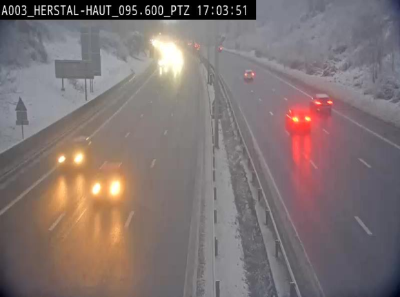 Webcam E40 à Herstal en direction de Liège et en provenance d'Aachen