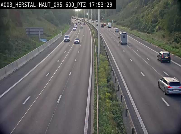 Webcam E40 à Herstal en direction de Liège et en provenance d'Aachen