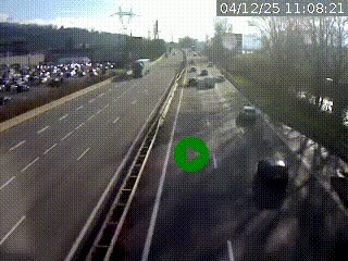 Caméra routière à hauteur des centres commerciaux et de la sortie 14 en direction d'Albertville