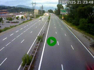 Caméra routière à hauteur des centres commerciaux et de la sortie 14 en direction d'Albertville