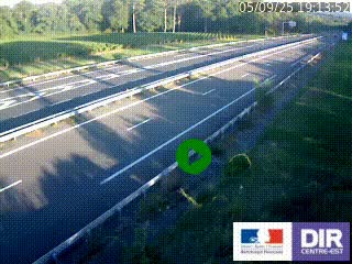 Webcam autoroute sur l'A77 à hauteur de Pouilly-sur-Loire en direction de Nevers