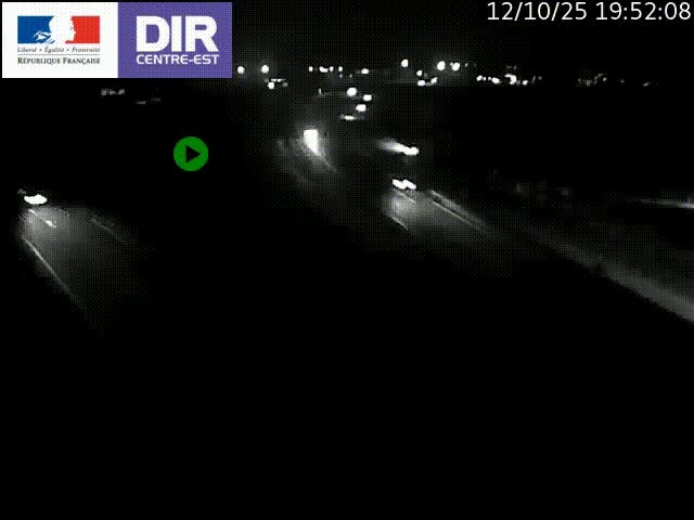 Webcam sur le contournement de Valence, sur la Nationale 7, caméra orientée vers Lyon