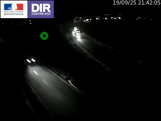 Webcam sur le contournement de Valence, sur la Nationale 7, caméra orientée vers Lyon