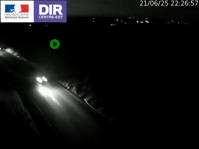 Webcam sur le contournement de Valence, sur la Nationale 7, caméra orientée vers Lyon