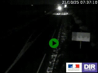 Webcam routière sur la RN7 à hauteur de Toulon-sur-Allier, entre Moulins et Vichy
