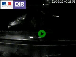 Webcam traffic à Grenoble-sud sur l'autoroute A480. Vue orientée vers l'entrée et la sortie de Grenoble