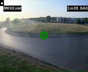 Webcam en périphérie de Chartres sur la N123, à hauteur de Luisant. Vue orientée vers Chartres