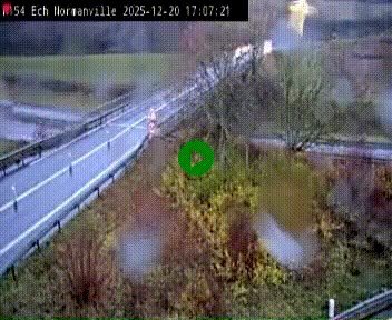 Webcam à hauteur du Leclerc Normanville sur la N154. Vue orientée vers Rouen