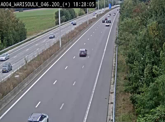 Webcam autoroute Belgique - Warissoulx - E411 - BK 46.2