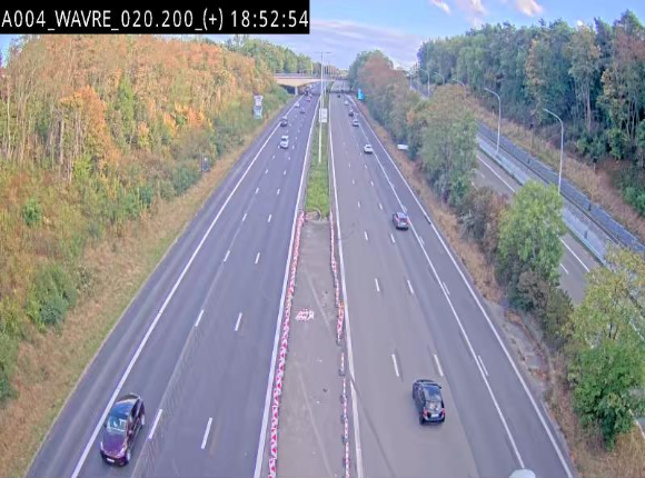 Webcam @ Wavre-sud KP 19.6, A4/E411