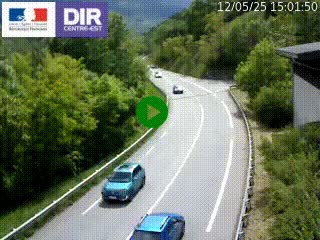 Caméra trafic sur la N90 à Bourg-Saint-Maurice, en provenance d'Aoste et en direction d'Albertville